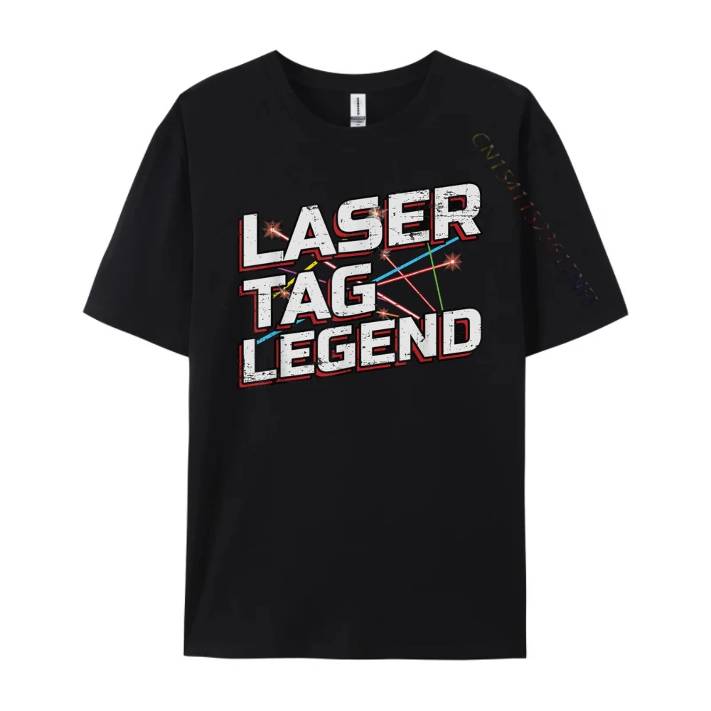 Laser Tag Legend For A Team Черная рубашка Футболки с рисунком Мужская одежда Повседневная