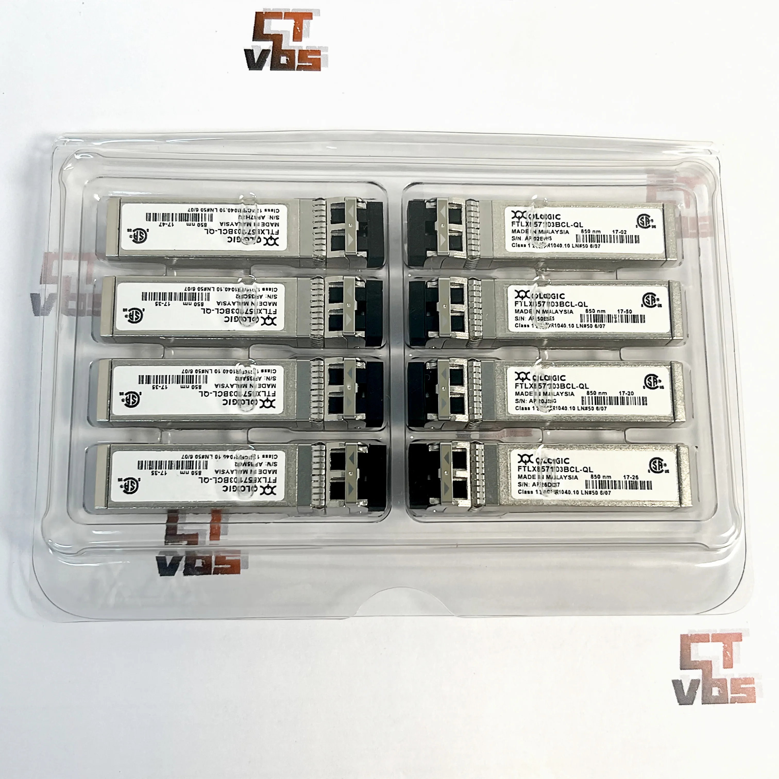 QLOGIC FTLX8571D3BCL 10GB SFP+850nm Optic Transceiver FTLX8571D3BCL-QL  *Free Shipping*