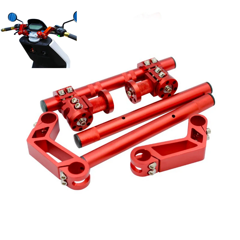 

Мотоцикл Регулируемая Улучшенная рукоятка CNC алюминиевый сплав универсальные мотоциклетные отдельные передние ручки аксессуары