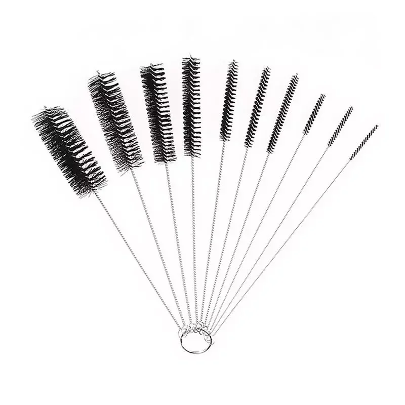 

10Pcs/set Nylon Brush Multi-Functional Tools Cleaning Brush Drink Straws Sewing Machines Paint Spray Guns Cleaning Brush