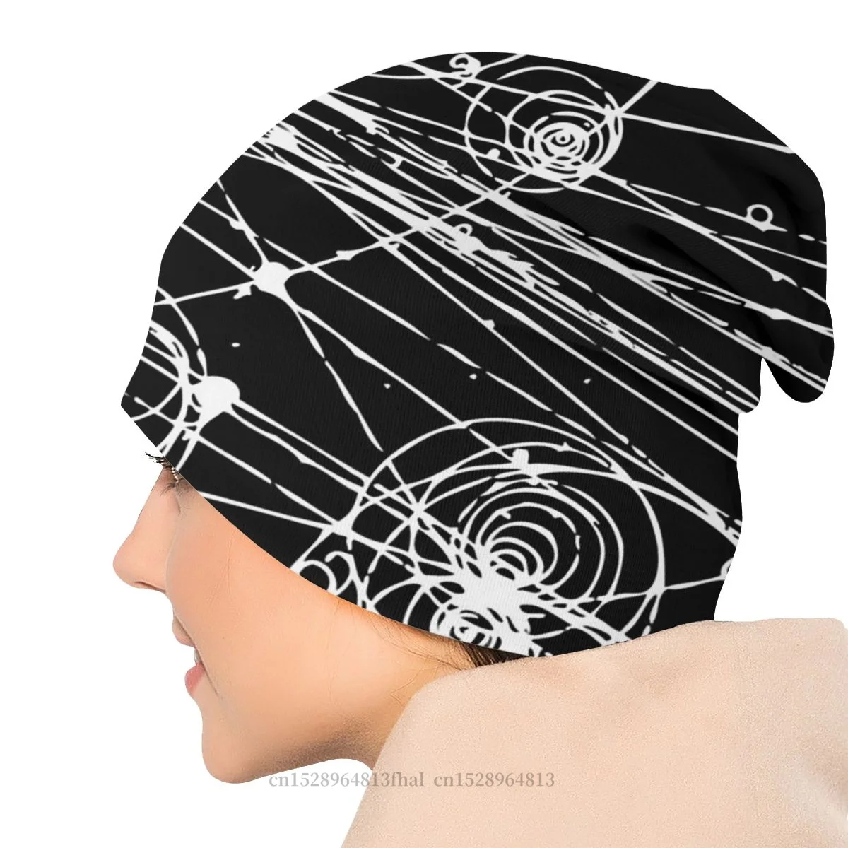 Hat Particle Tracks Dark Thin Caps For Men Women Geek Skullies Beanies Ski Soft Bonnet Hats |