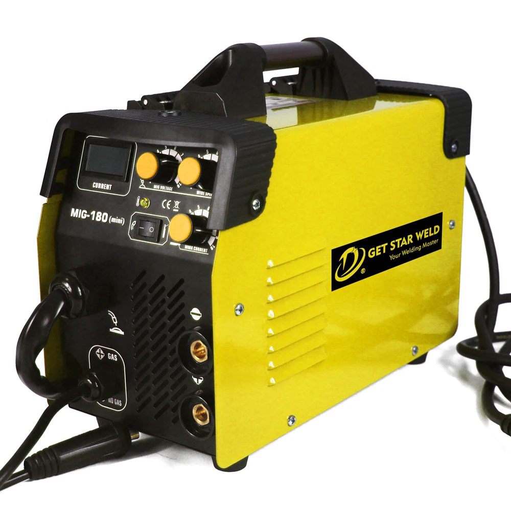 

GET STAR WELD portable stainless steel MMA MAG MIG 180 inverter co2 igbt AC arc welding machine