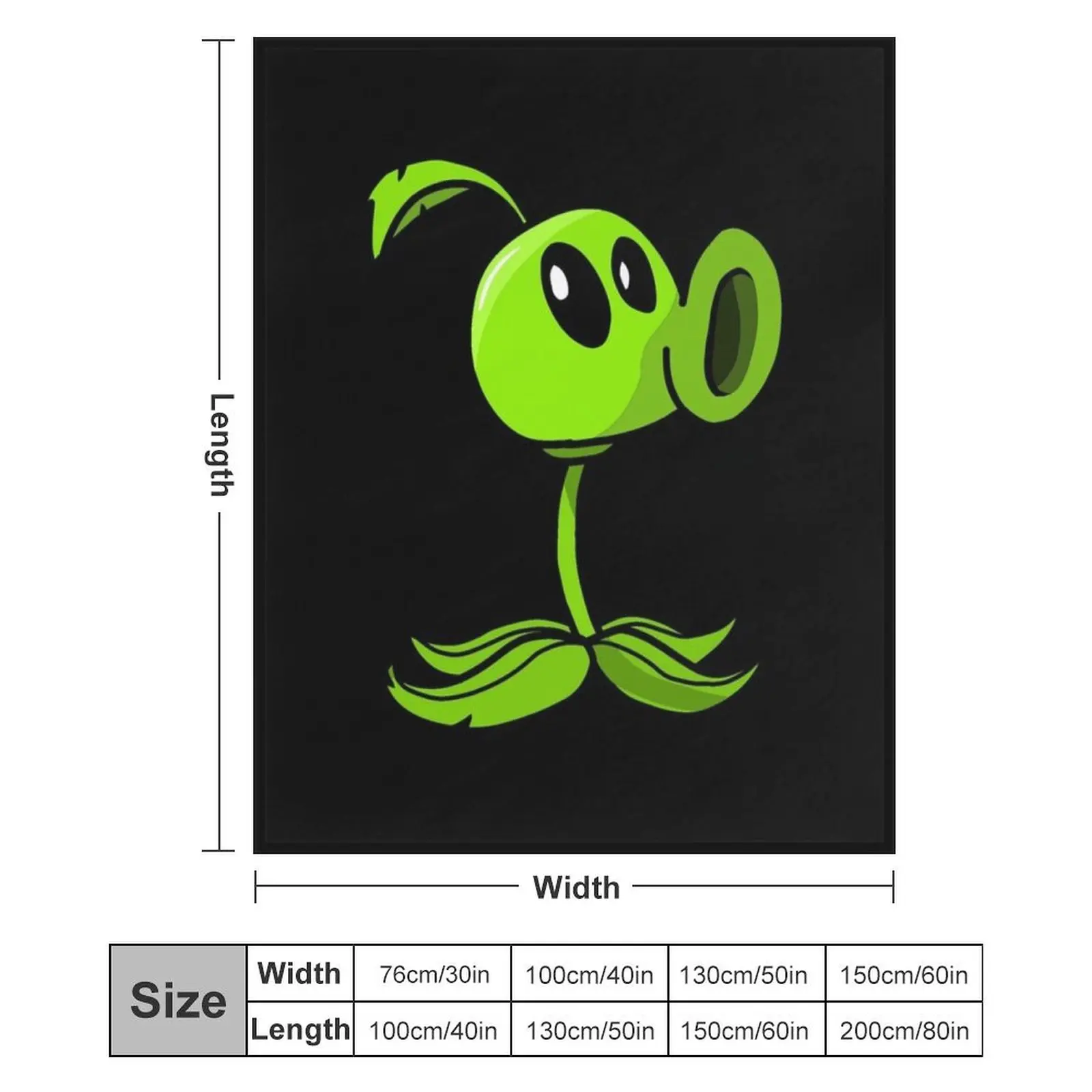 Одиночное одеяло Peashooter PVZ для дивана тонкие одеяла