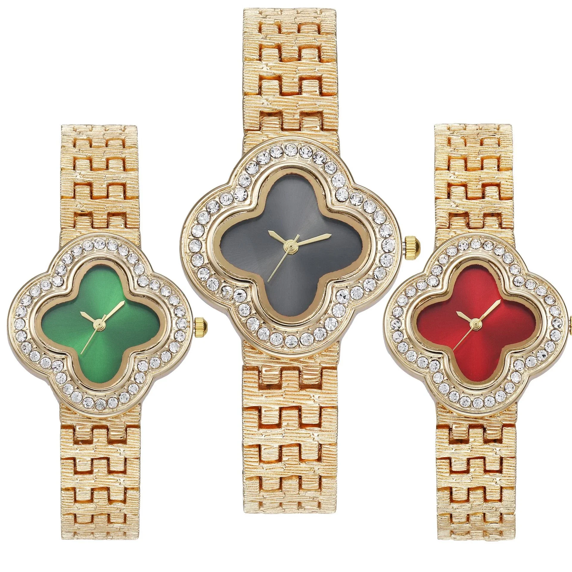 

Женские кварцевые часы с четырехлистным клевером, элегантные часы с браслетом для девушек и студентов, часы из нержавеющей стали, 2022