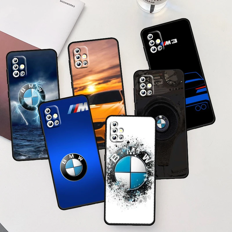 

Car Bmw Sports Luxury For Samsung Galaxy A04 A04E A42 A12 A02S A91 A81 A71 A51 A41 A31 A21 A01 Silicone Black Phone Case Fundas