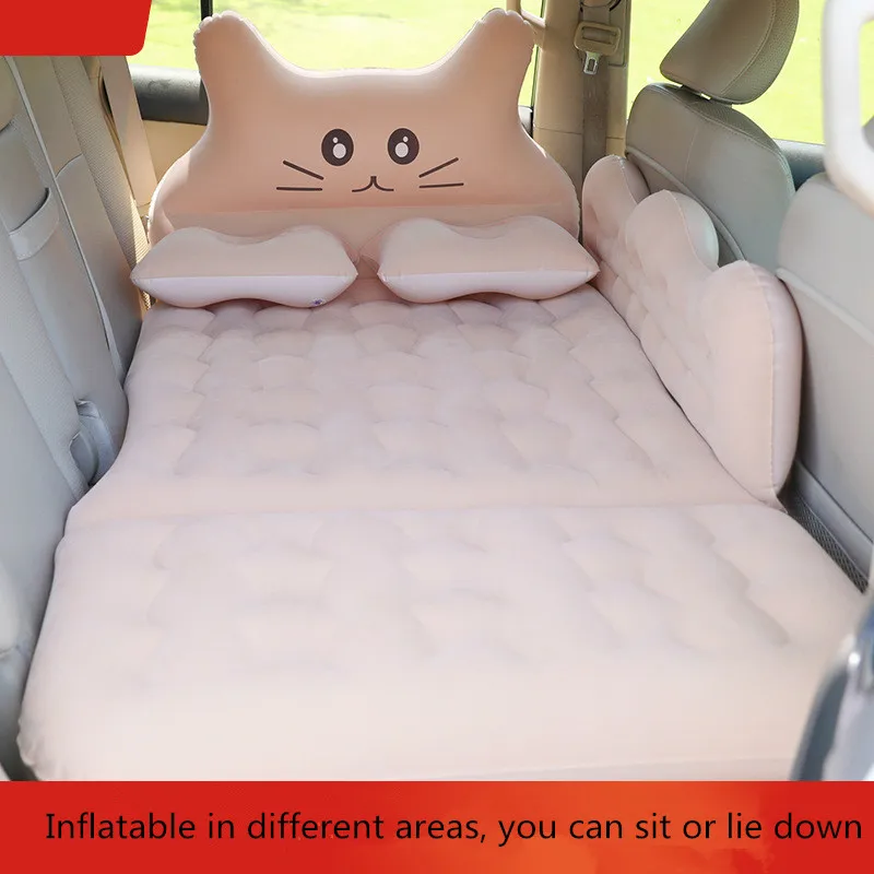 Car Air Inflatable Travel Mattress Universal for Back Seat Multi Functional Sofa Air Bed Pillow Outdoor Camping Mat With Air