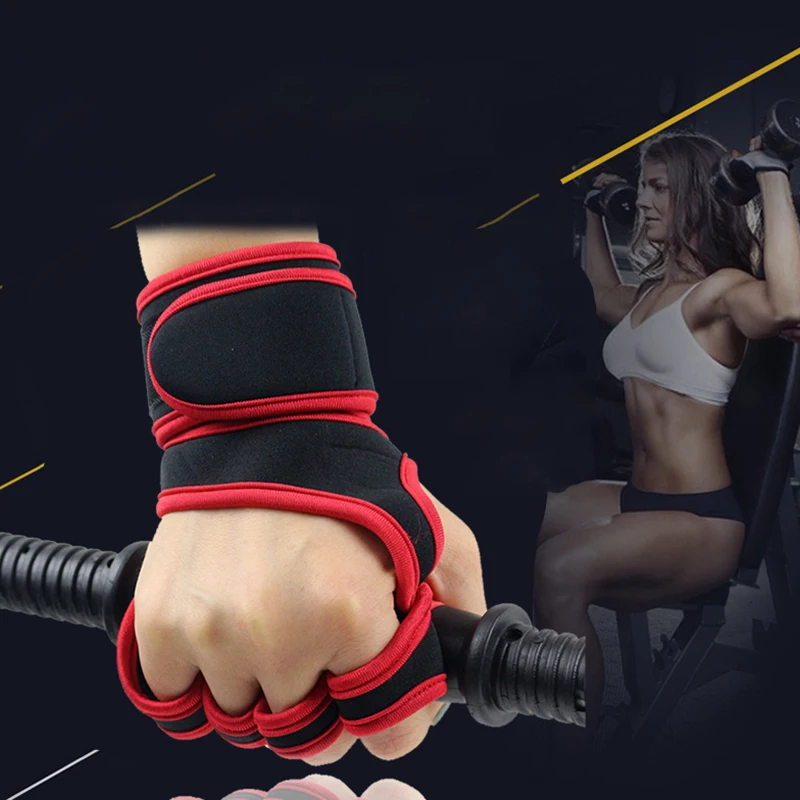 Перчатки с открытыми пальцами для мужчин и женщин Спортивные фитнеса спорта