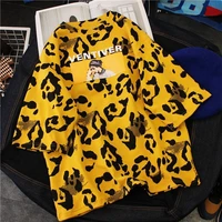 2022 summer personality new leopard print short sleeve t shirt women