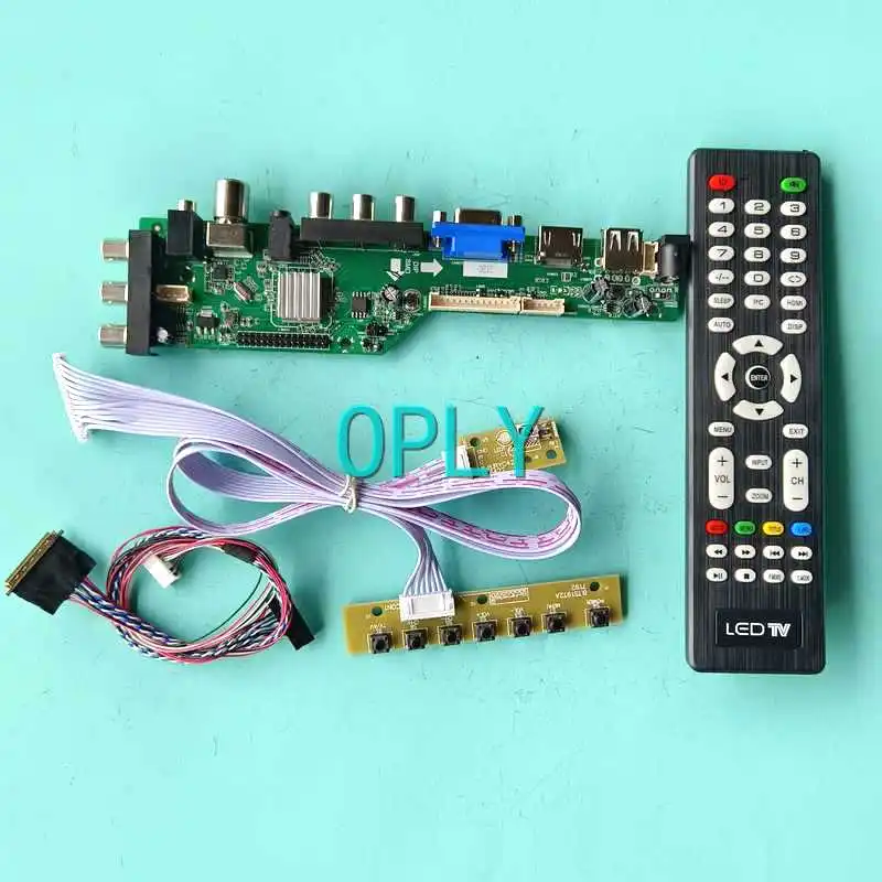 

For LTN156AT23 LTN156AT24 Laptop Panel DVB Digital Controller Board 1366*768 LVDS 40 Pin 15.6" Kit HDMI-Compatible VGA USB AV RF