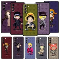 one piece cute cartoon phone case for samsung galaxy s22 s20 fe s10 plus s21 ultra 5g s10e s9 s8 note 10 lite 20 soft high cover