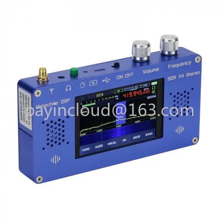 Malachite DSP SDR V4 1 10D Аппаратный стерео радиоприемник с алюминиевым корпусом