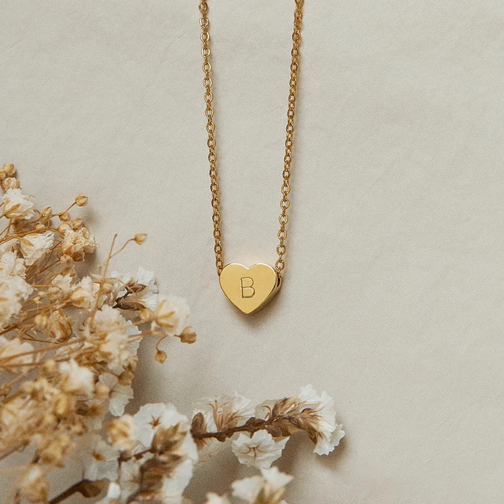 Personality Customized Women's Necklaces For Girls and Children Stainless Steel Letter Love Pendant Necklace Girlfriend Gift