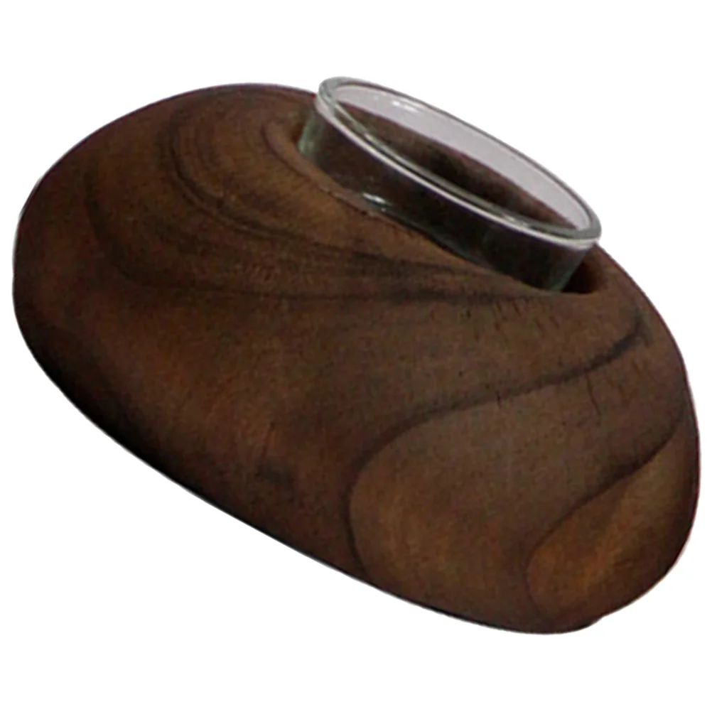 

Rustic Wood Tealight Holder Wooden Holder Retro Style Holder Dining Table Stand
