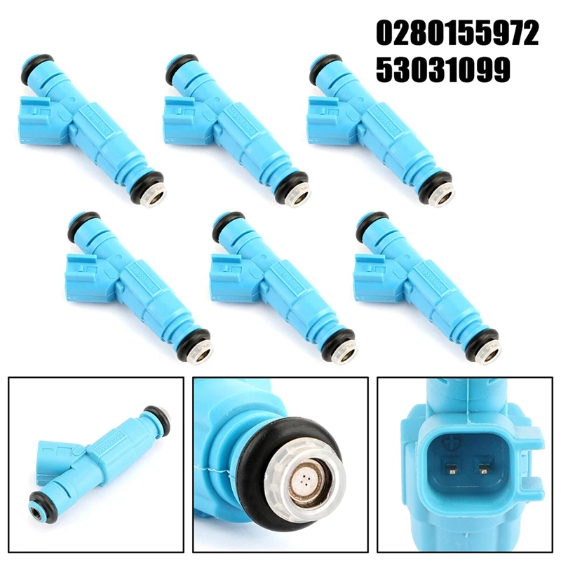 Топливная форсунка 6 шт. 0280155972 FJ479 53031099 Для Jeep Liberty Dodge Ram 1500 3 7 л 2002-2003 годов запасные