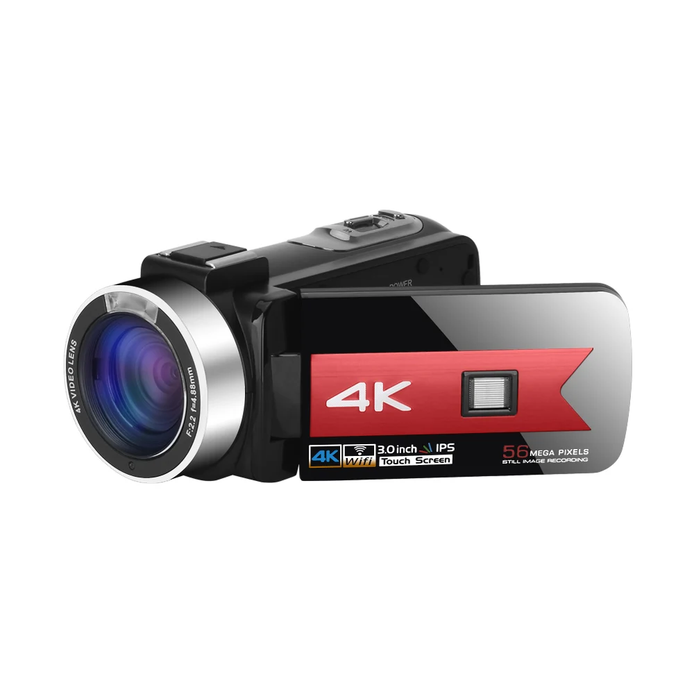 

4K Youtube Video Camcorder For Live Stream 56MP Digital Vlog Cameras Wifi Webcam 16X Zoom Infrared Night Vision Selfile Recorder