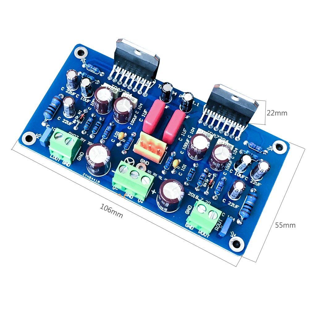 Плата усилителя TDA7294 DMOS высокая мощность высокое напряжение DC12-35V Высокоточный