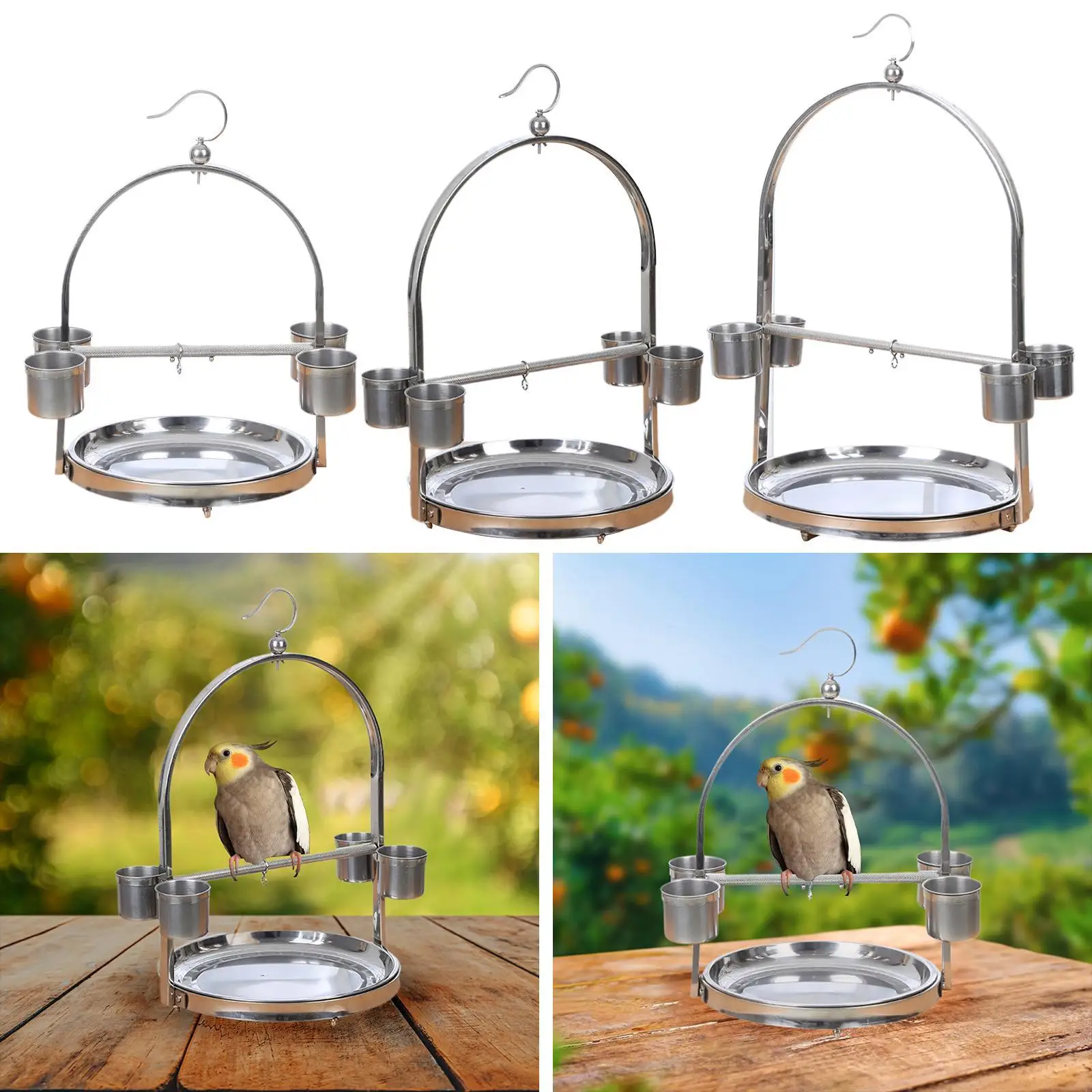 Клетка для птиц Портативная Игрушка активного отдыха подставка попугаев