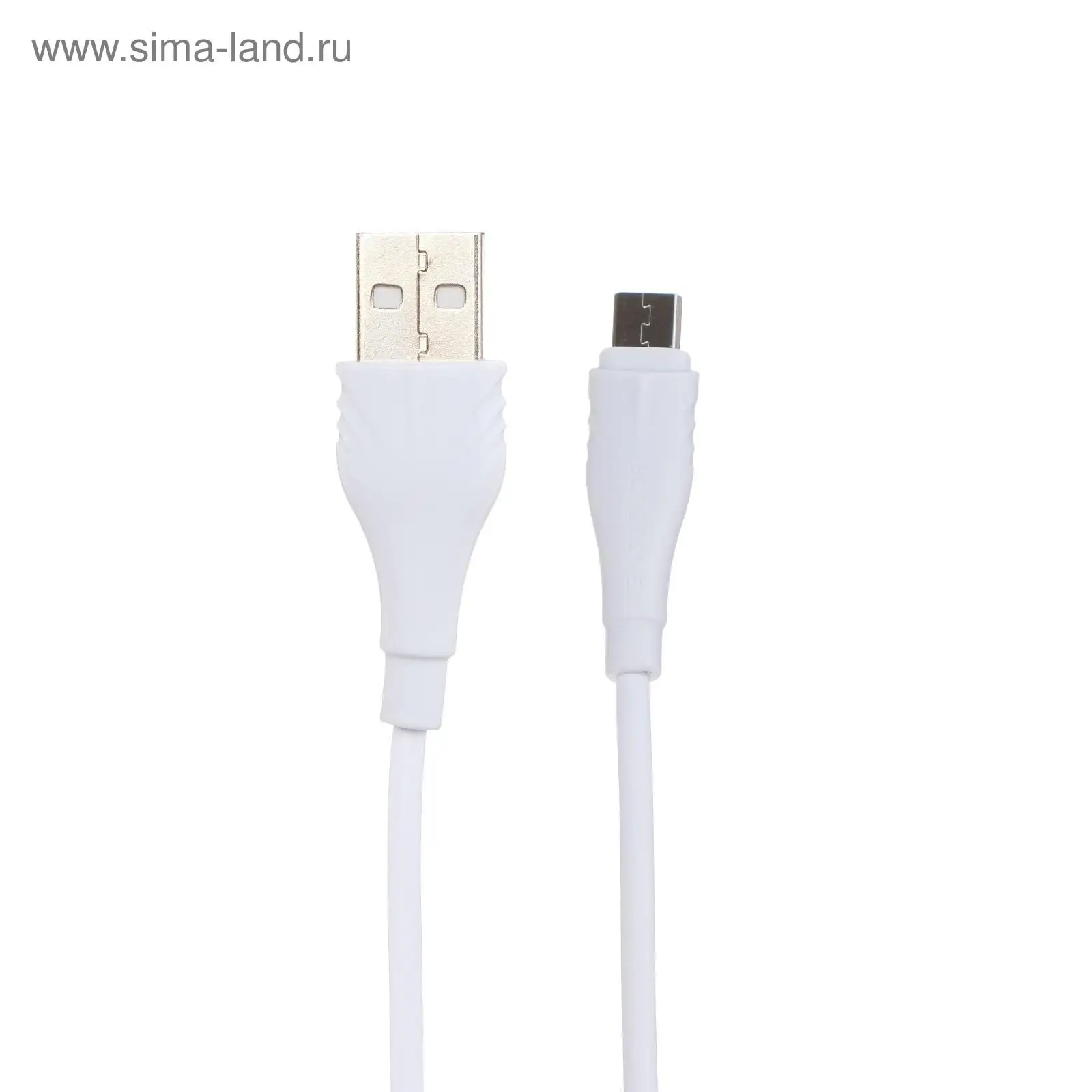 Кабель Borofone BX18, microUSB - USB, 2 А, 3 м, PVC оплётка, белый 5402330