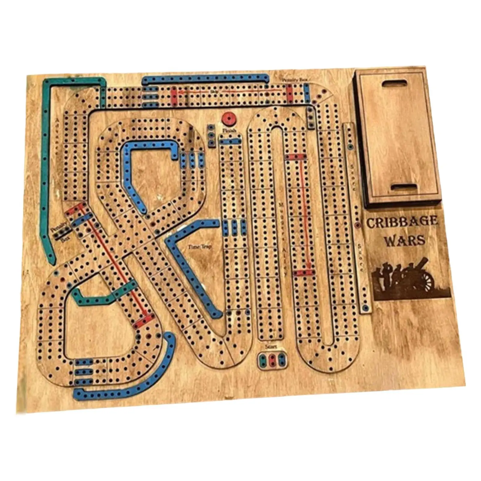 Деревянный набор настольных игр Cribbage Многофункциональный деревянный орнамент в
