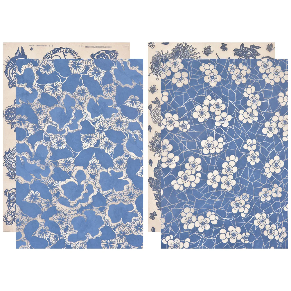 4-листовая режущая бумага для переноса под глазурью керамики глины