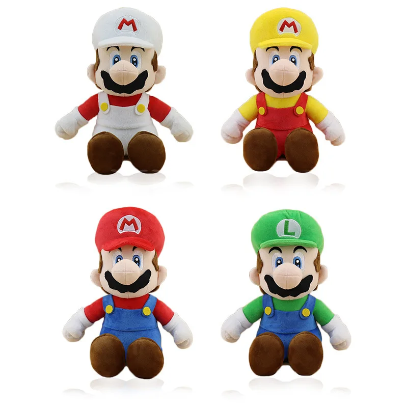 

Super Mario Anime Figure Red Yellow White Green Kawaii Cute PP Cotton Stuffed Plush Doll Peripheral Children's Toy Birthday Gift