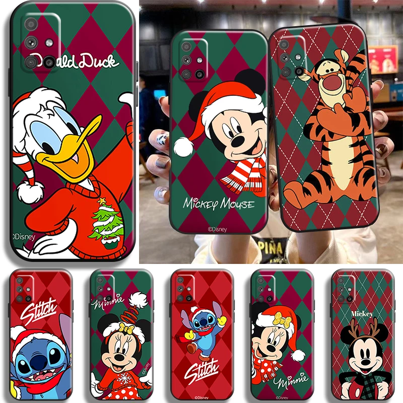 

Disney Mickey Mouse Stitch For Samsung Galaxy M52 M51 M31S M31 M32 M30S M22 M20 M12 M11 Phone Case Cases Shockproof Funda Coque