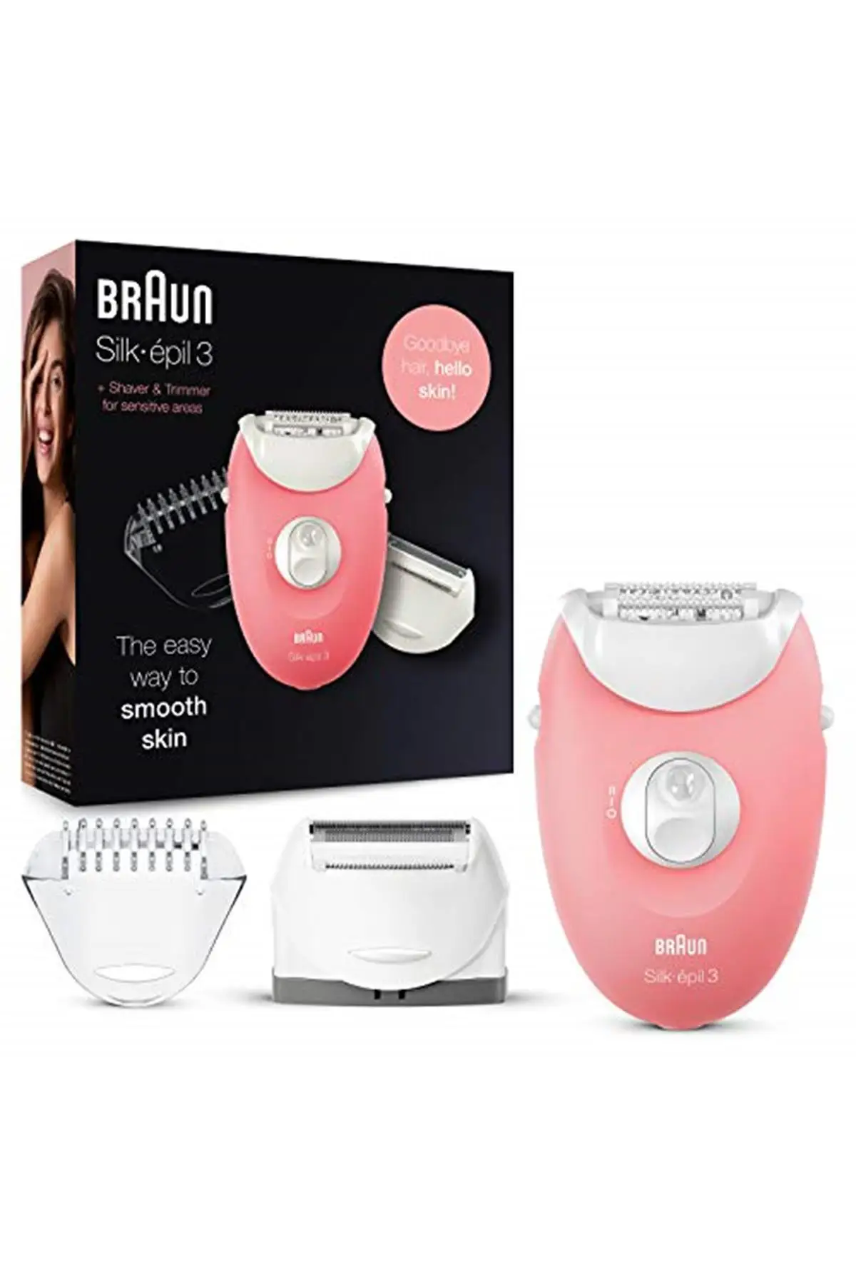 

Бренд: BRCTOPTAN 3440 шелк-эпил 3 проводной эпилятор для сухого использования, 2 дополнительных головных убора белого цвета Категория: IPL L