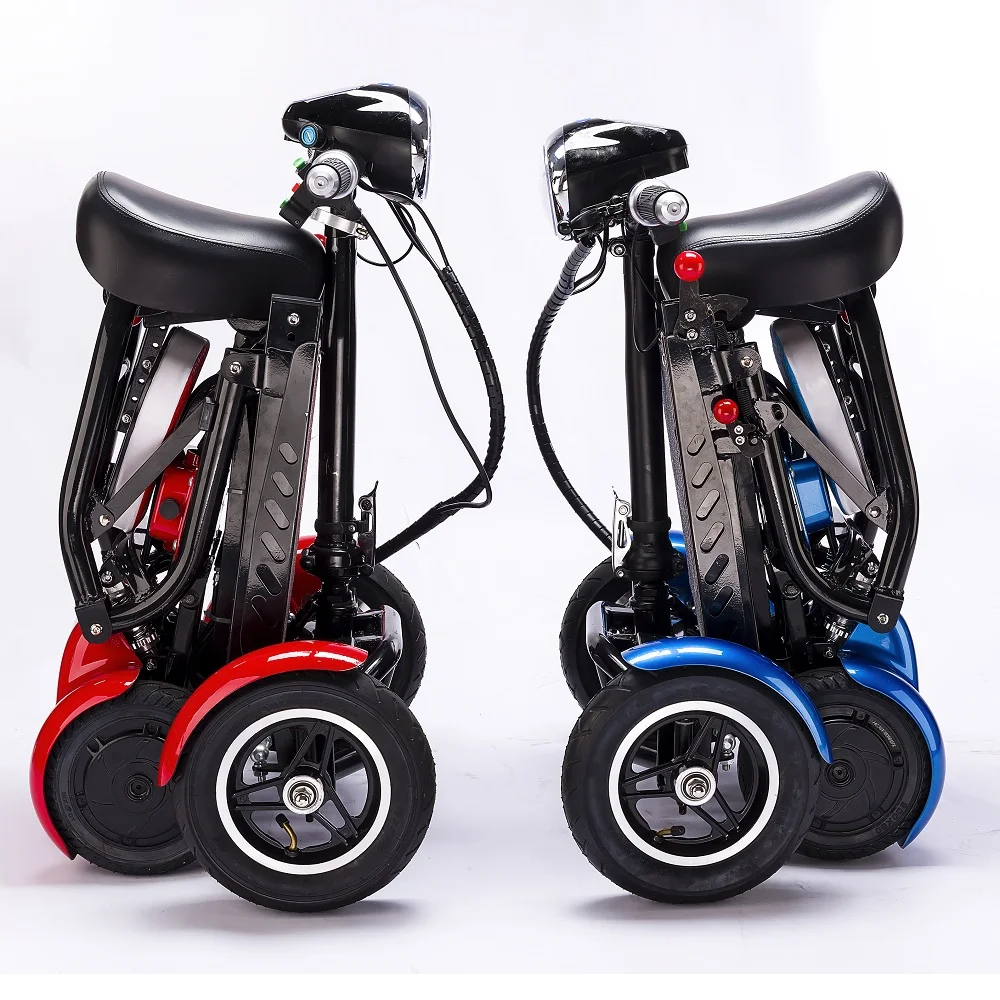 Enhance Foldable Perfect Travel Transformer 4 Wheel Electric Folding Mobility Scooter Convenient For Elderly Travel