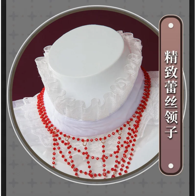 Кокельный костюм для косплея парик игра Путь в никуда белое платье сексуальная