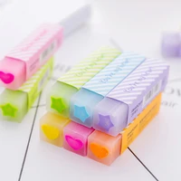 36pcs kawaii creative candy color erasers for kids rubber stationery cute eraser school office supplies