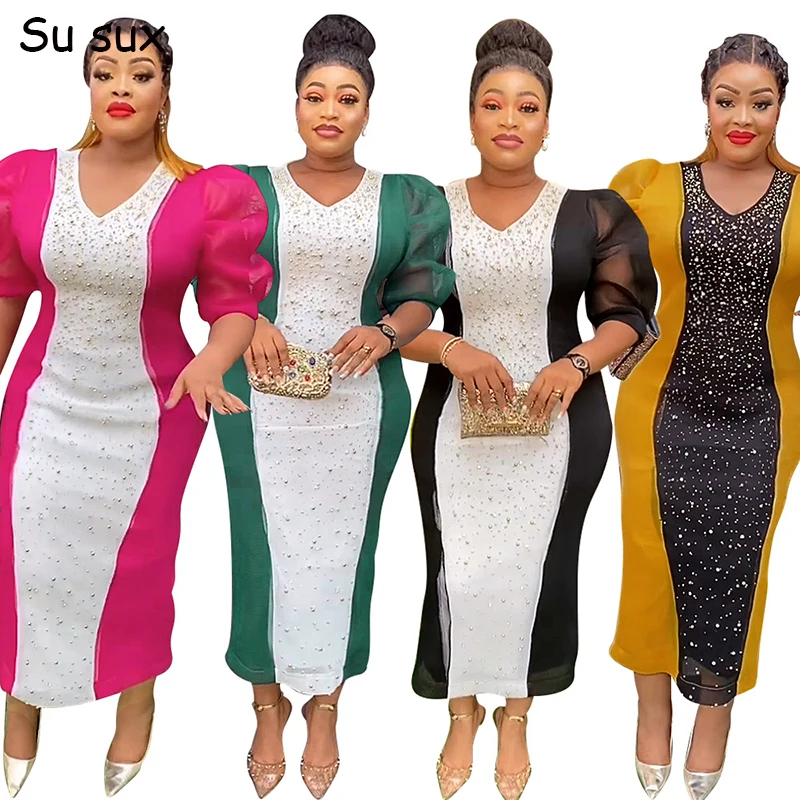 Африканская одежда Дубай роскошное платье для женщин вечернее женское свадебное