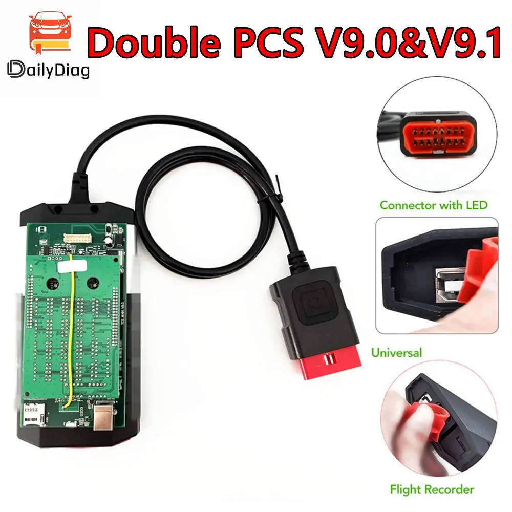 OBD2 сканер VD150 V9.0 V9.1 двойная печатная плата BT V2021.11 TCS Pro сканер OBD 2 считыватель кодов для дополнительного диагностического инструмента автомобиля