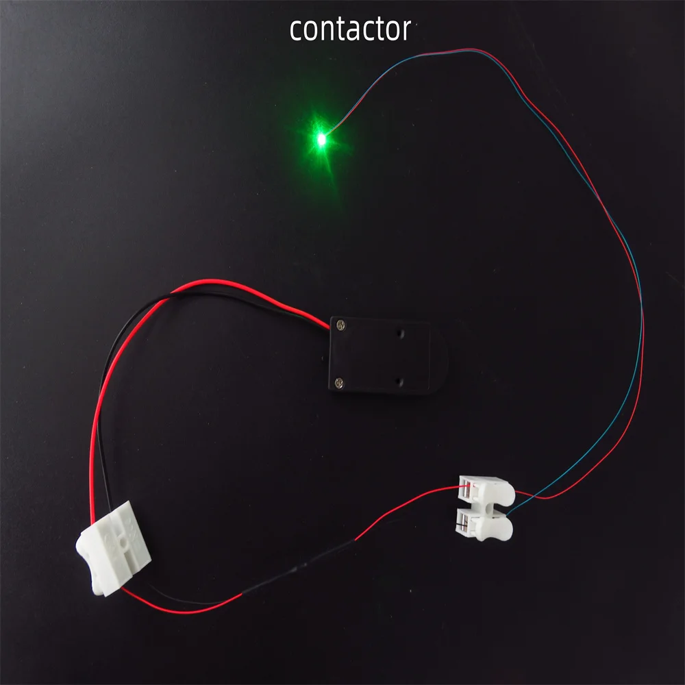 Мигающая Светодиодная лампа SMD 0805, 6 в, трубка соединения 30 см для железной дороги