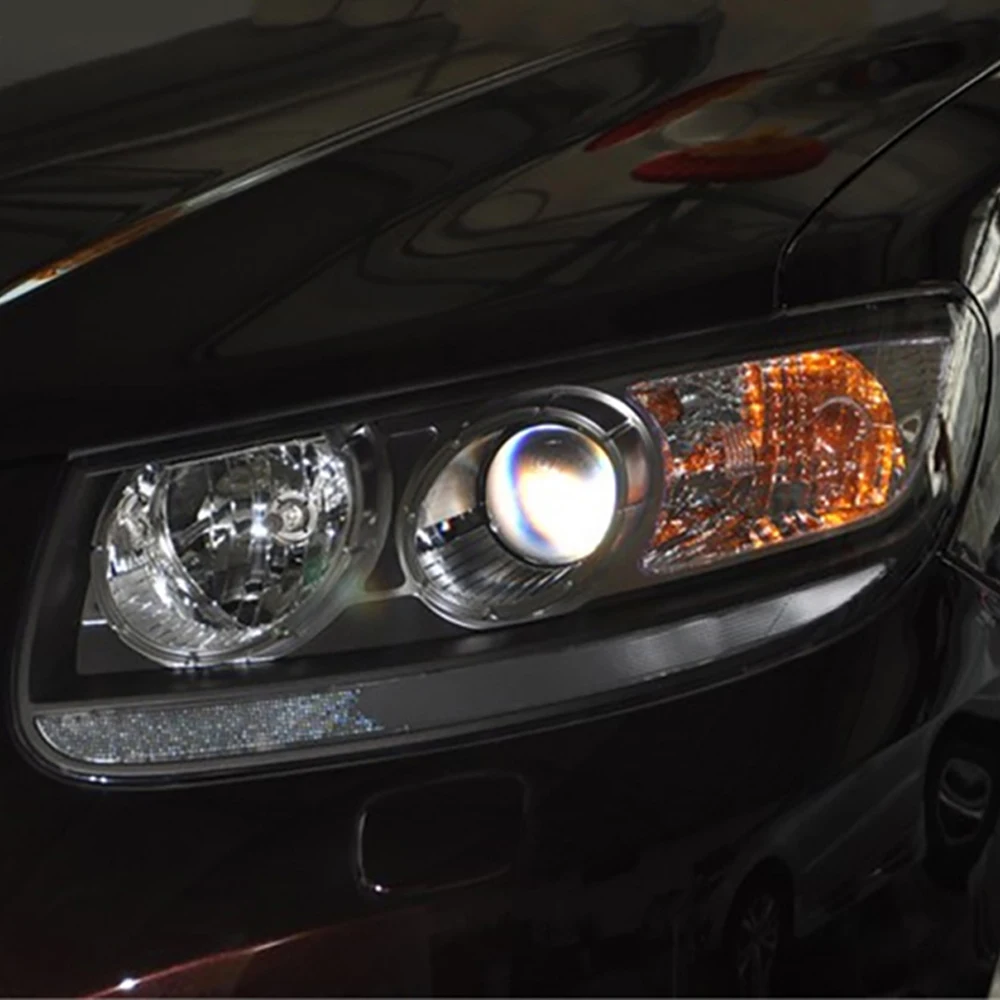Прозрачные защитные накладки на фары для Hyundai Santa Fe 2008-2012, крышки-плафоны, линзы из плексигласа (art.: 3920d7df16cf3) - 3920d7df16cf3