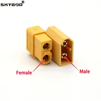 xt60 connector plug malefemale bullet welding terminal is suitable for rc lithium polymer battery model aircraft accessories