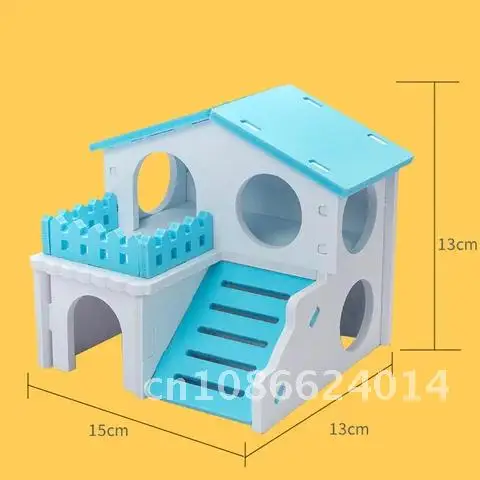 Домик для домашних животных хомяк с кроличьим гнездом лестница деревянная