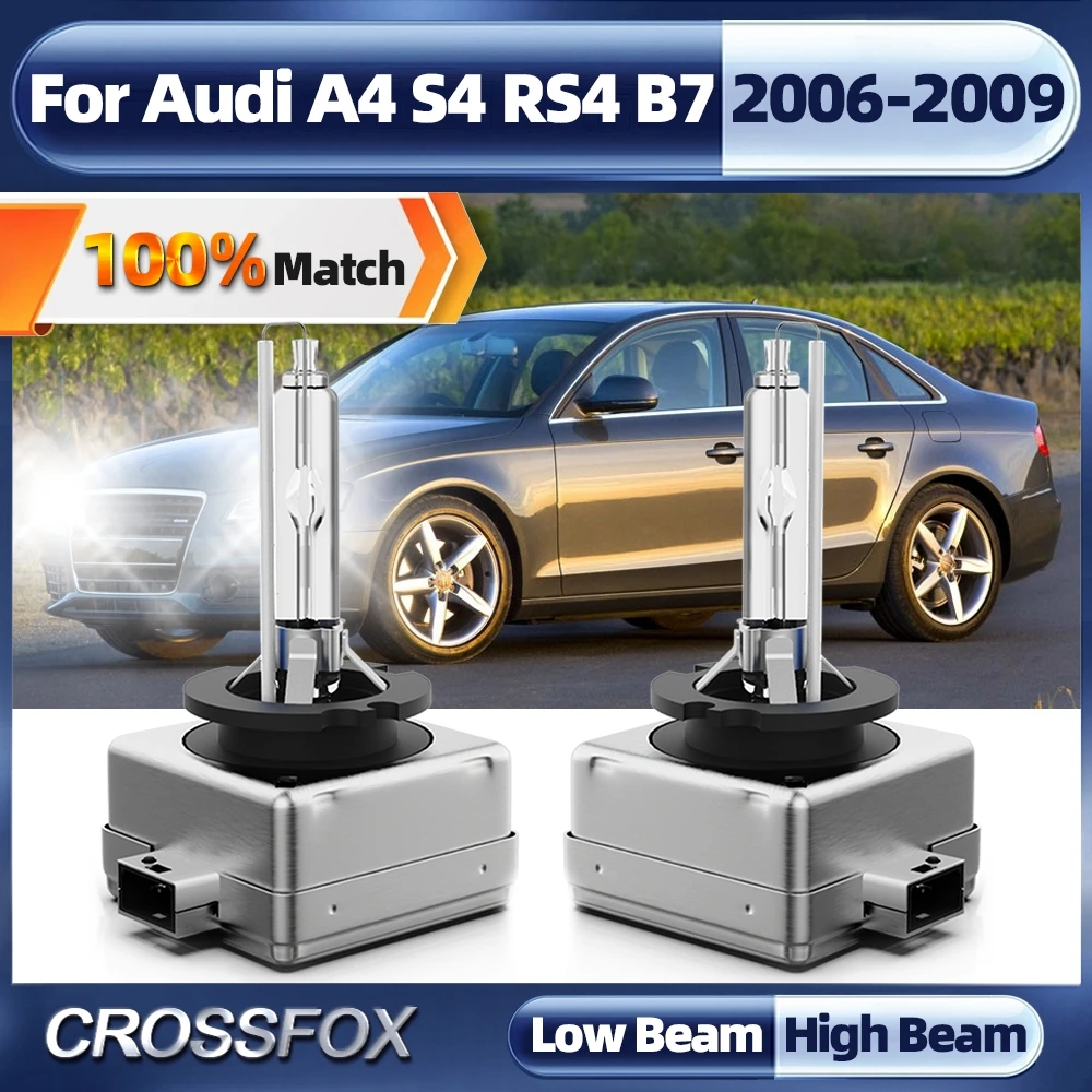 

2PCS D1S Xenon Bulb HID Lamp Replacement Light Lamp Bulb Car Headlight Lighting 35W For Audi A4 S4 RS4 B7 2006 2007 2008 2009