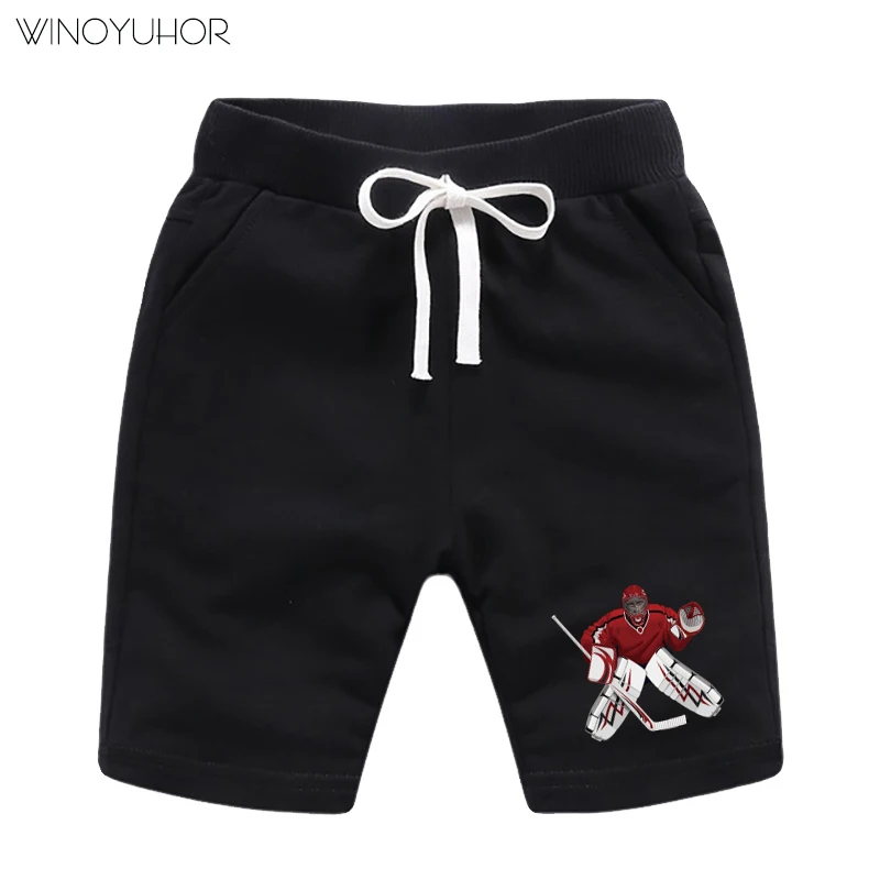 

Летние детские шорты, хлопковые шорты для мальчиков и девочек, брендовые шорты для хоккея с шайбой, детские трусики, пляжные шорты, спортивн...