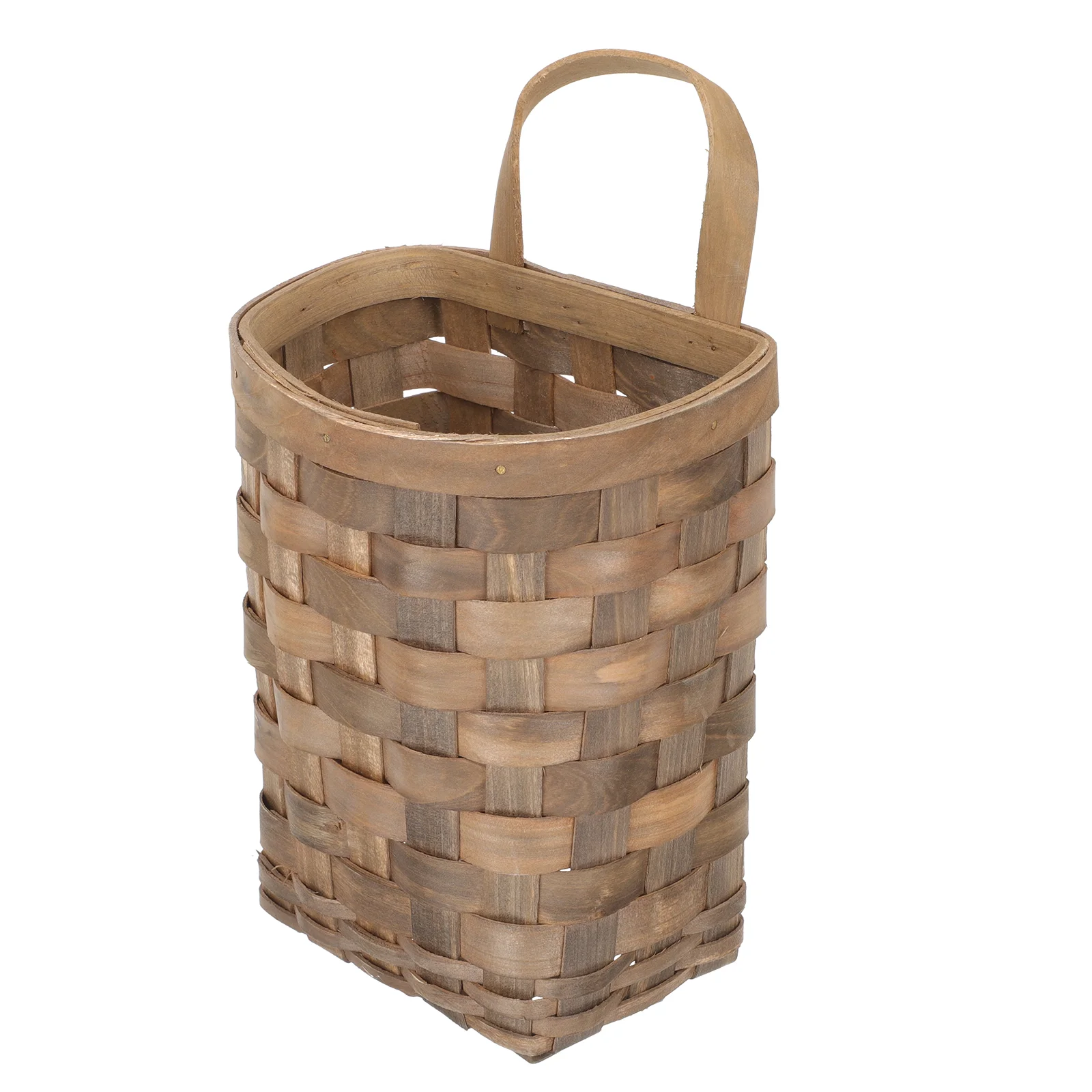 

Onion Ginger Garlic Storage Basket Wall Mount Bins Hanging Baskets Woven Organizer Wooden
