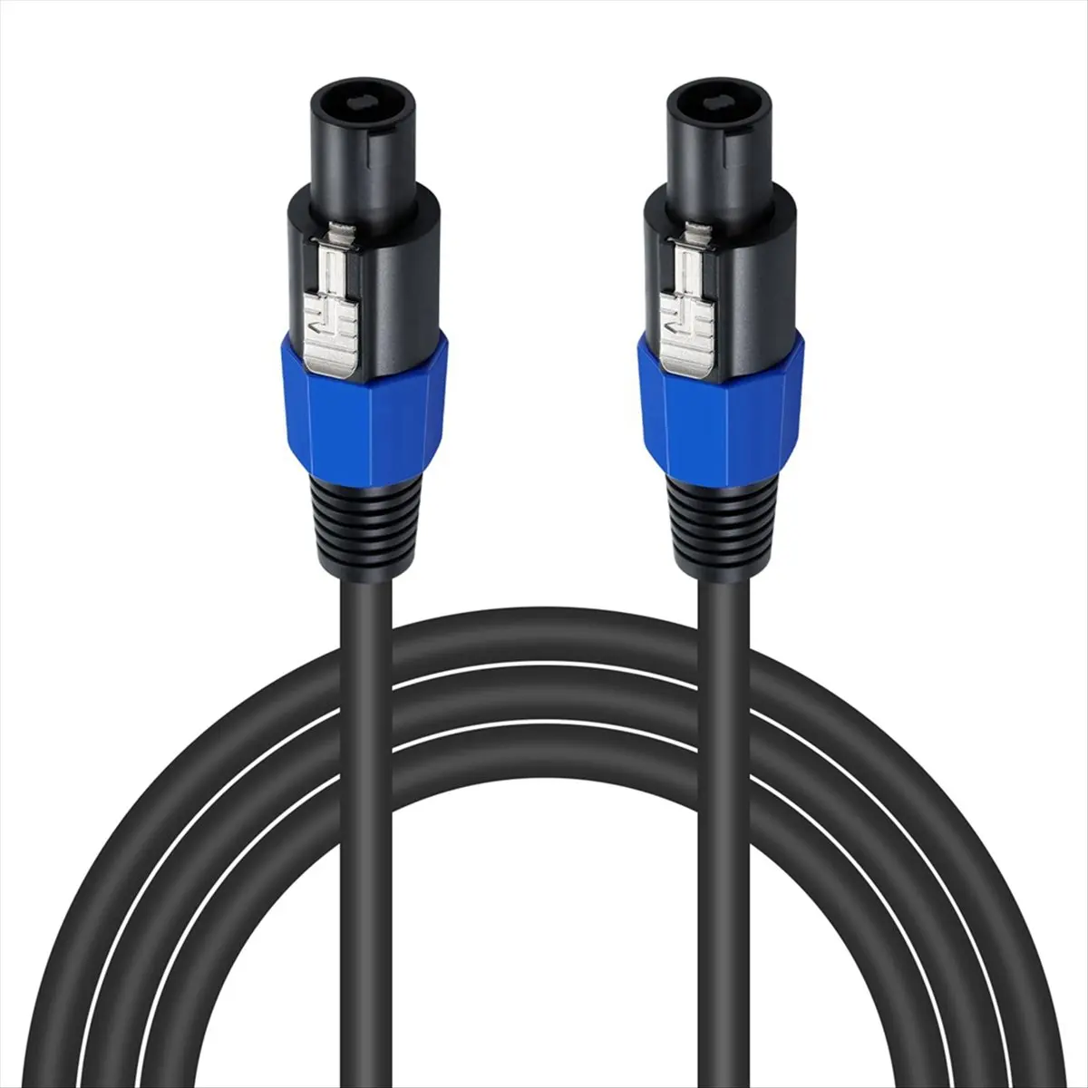 Фото Кабель Speakon 6 футов, профессиональный, 18 AWG, штекер-штекер, аудиокабель, ПВХ + 16 AWG, провод из луженой меди, гнездо-штекер для подключения к динамикам №2