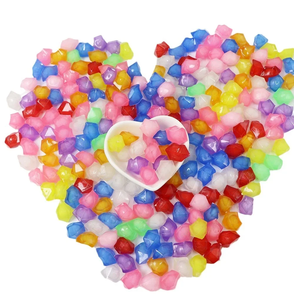 Camal 50 шт. 17 мм x 23 желейного цвета акриловые драгоценные камни с бриллиантами для