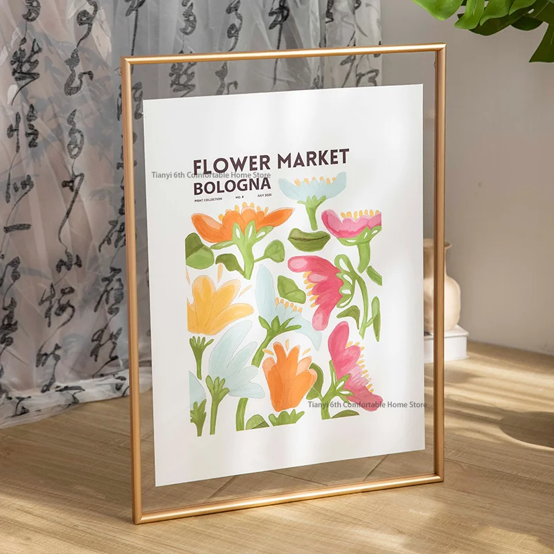 

Настольная фоторамка из алюминиевого сплава, современная оригинальная открытка-головоломка, фоторамка, настенный домашний декор, Marcos Fotos FYPF