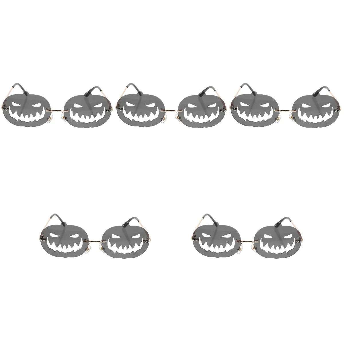 

5 шт., стильные солнцезащитные очки в виде тыквы