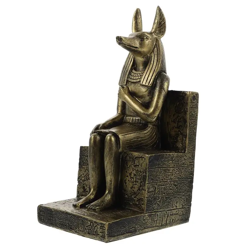 

1Pc Egyptian Dog God Furnishing Decor Household Porch Crafts Adornment