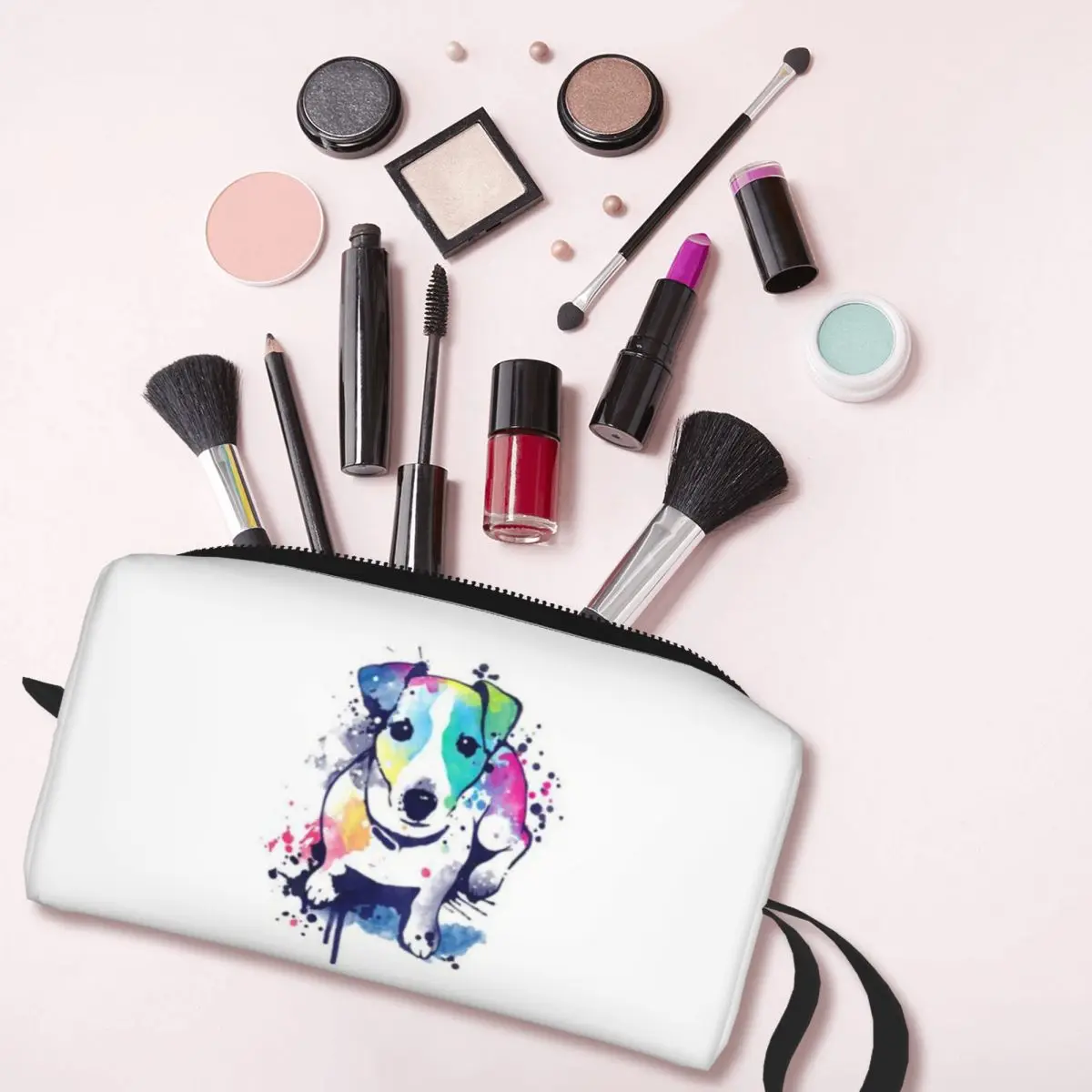 Женская косметичка Джек Рассел терьер дорожный органайзер для туалетных