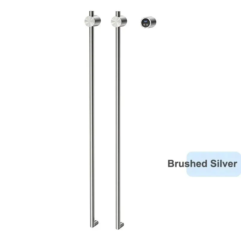 2024 New Arrival Vertical Style Intelligent Bathroom Heated Towel Warmer Rack Luxury Gold Electric Drying 110V/220V