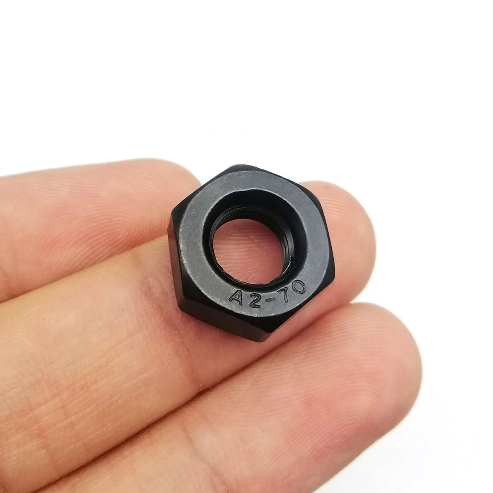 Шестигранные гайки из нержавеющей стали Mix M2 M2.5 M3 M3.5 M4 M5 M6 M8 M10 M12 Черный 304 A2-70 DIN934