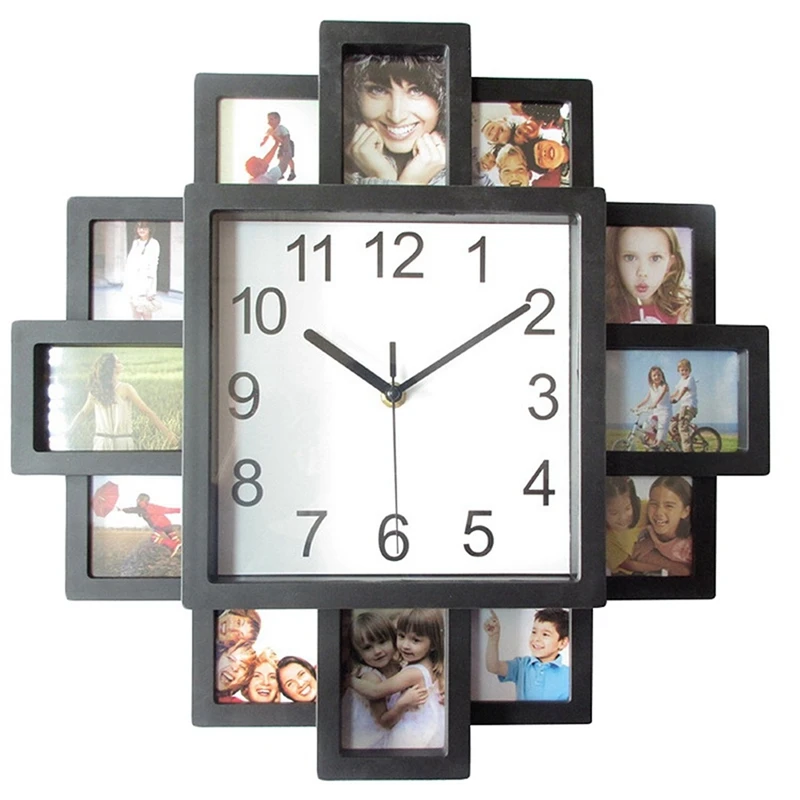 

Photo Frame Wall Clock New Diy Modern Desigh Art Picture Clock Living Room Home Decor Horloge