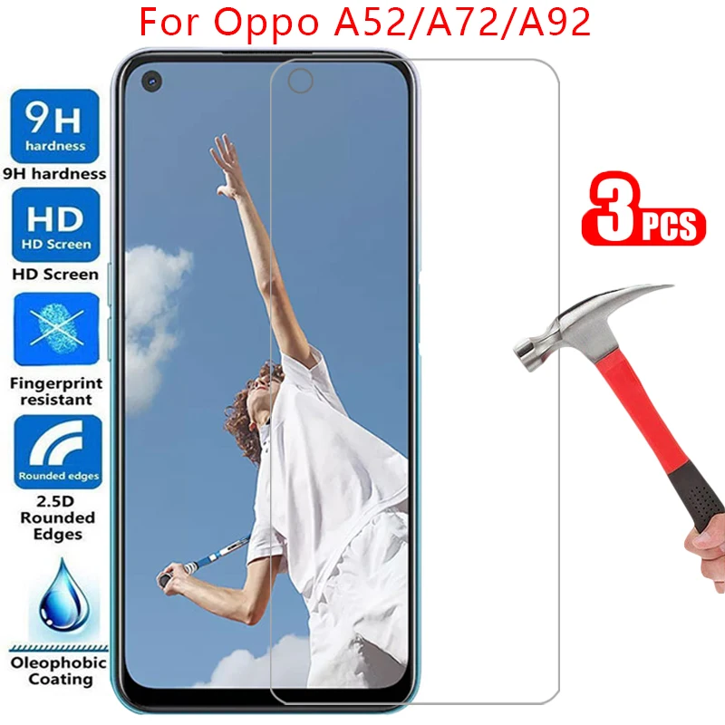 

protective tempered glass for oppo a52 a72 5g a92 screen protector on oppoa52 oppoa72 oppoa92 a 52 72 92 52a 72a 92a film opo