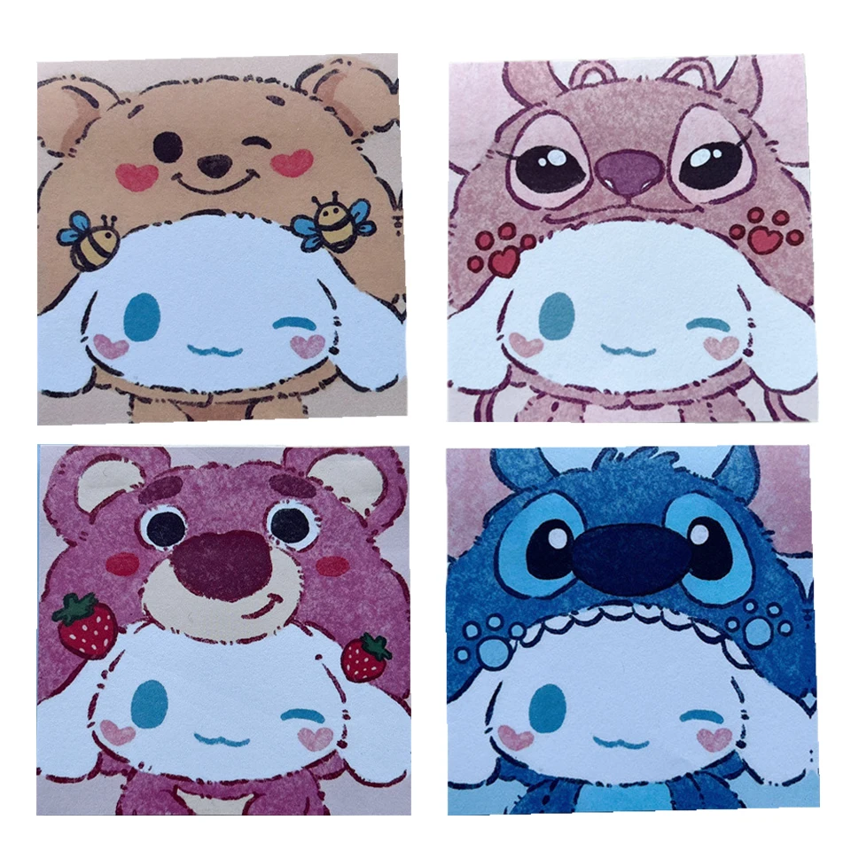 

50 листов, стикеры для заметок в стиле аниме с изображением корицы